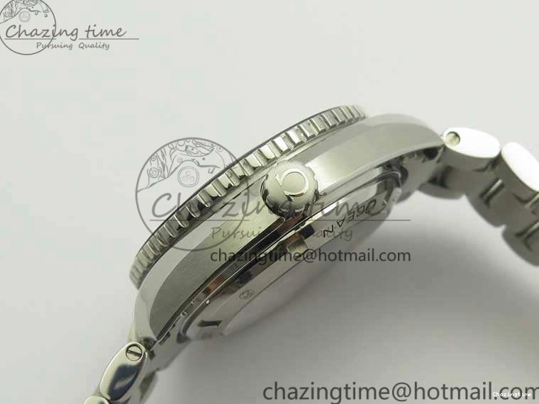 0801 Durable Planet Ocean Professional Ceramic Bezel 42mm 1:1 MK Best Edition Silver Markers On SS Bracelet A 8085